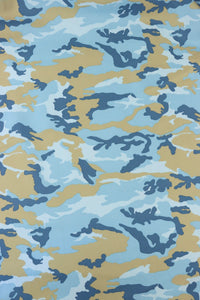 Sand & Blues Small Camo QUAD Performance Jersey Knit | By The Half Yard