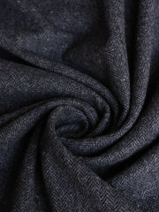 Load image into Gallery viewer, Heathered Charcoal Deadstock Herringbone Wool Coating