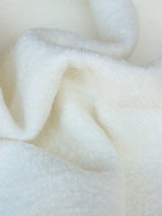 Load image into Gallery viewer, 1YD REMNANT; Ivory Wool Boucle/French Terry