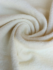 Load image into Gallery viewer, 1YD REMNANT; Ivory Wool Boucle/French Terry
