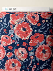 Load image into Gallery viewer, Peonies Cotton Lawn | Jubilant | Cloud9
