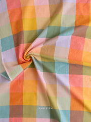 Load image into Gallery viewer, Happy Checker in Bloom | Lumiére Wide Width | Fableism Supply Co