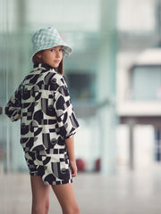 Load image into Gallery viewer, Checkers Cotton Canvas Gabardine Twill | See You At Six | By The Half Yard