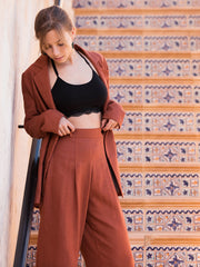 Load image into Gallery viewer, 31IN REMNANT; Chutney Brown Linen Viscose | See You At Six