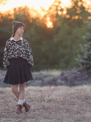 Load image into Gallery viewer, Flower Harvest French Terry | Black | See You At Six | By The Half Yard