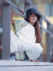 Load image into Gallery viewer, Off White French Terry | See You At Six | By The Half Yard