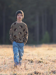 Load image into Gallery viewer, Hedgehog French Terry | Beech Green | See You At Six | By The Half Yard