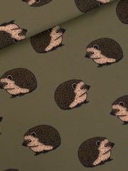 Load image into Gallery viewer, Hedgehog French Terry | Beech Green | See You At Six | By The Half Yard