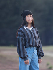 Load image into Gallery viewer, India Ink 1x1 Rib Knit | See You At Six | By The Half Yard