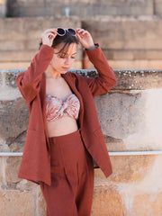 Load image into Gallery viewer, 31IN REMNANT; Chutney Brown Linen Viscose | See You At Six