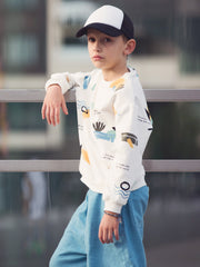 Load image into Gallery viewer, Shape The World French Terry | Off White | See You At Six | By The Half Yard