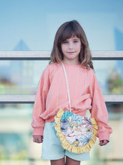 Load image into Gallery viewer, Verticals NNWW French Terry | Melon Punch | See You At Six | By The Half Yard