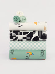 Load image into Gallery viewer, Zeus Needs Shade French Terry | Granite Green | See You At Six | By The Half Yard