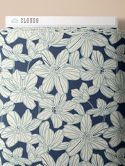 Load image into Gallery viewer, Stripe Blooms Cotton Double Gauze | Sienna And Indigo | Cloud9