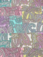 Load image into Gallery viewer, Paisley Pastel Dreams Swim Tricot | Italian Designer Deadstock | By The Half Yard