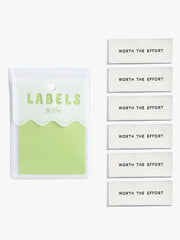 Load image into Gallery viewer, "Worth The Effort" Woven Labels | Pack of 6 | Kylie And The Machine