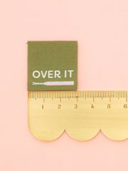 Load image into Gallery viewer, Over It Seam Ripper Woven Labels | Pack of 8 | Sarah Hearts