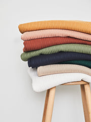 Load image into Gallery viewer, 1YD 9IN REMNANT; Space Organic Selanik Rib Knit | Mind The Maker | By The Half Yard