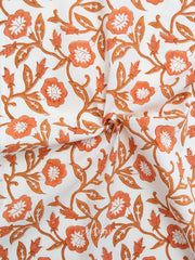 Load image into Gallery viewer, Trumpet Vines in Sienna | Indian Block Print: Cottage | Fableism Supply Co