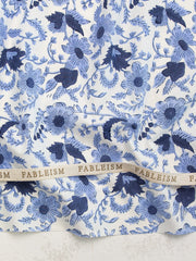 Load image into Gallery viewer, Country Floral in Blue | Indian Block Print: Cottage | Fableism Supply Co