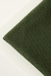 Green Khaki Organic Gem Pointelle Knit | Mind The Maker | By The Half Yard