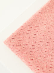 Load image into Gallery viewer, Sweet Peach Organic Gem Pointelle Knit | Mind The Maker | By The Half Yard