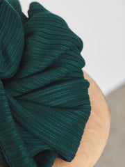 Load image into Gallery viewer, Bottle Green Organic Selanik Rib Knit | Mind The Maker | By The Half Yard