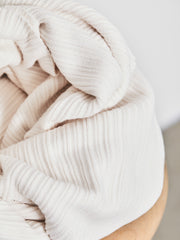 Load image into Gallery viewer, Creamy White Organic Selanik Rib Knit | Mind The Maker | By The Half Yard