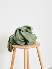 Load image into Gallery viewer, Olive Green Organic Selanik Rib Knit | Mind The Maker | By The Half Yard
