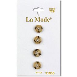 3/8" Tan Buttons | LaMode