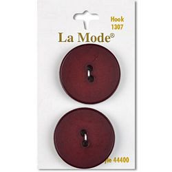 1 1/4" Burgundy Buttons | LaMode
