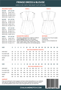 Fringe Dress | Chalk + Notch Patterns