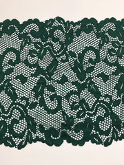 Load image into Gallery viewer, Green Ivy 9.25" Wide Stretch Lace