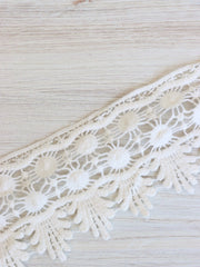 Load image into Gallery viewer, Off White 3" Wide Venice Lace Trim