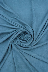 Sea Blue Microsuede Jersey Knit