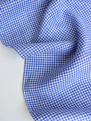 Load image into Gallery viewer, Royal Small Check | Limerick Linen Yarn Dyed | Robert Kaufman