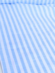 Load image into Gallery viewer, Periwinkle Thick Stripe | Limerick Linen Yarn Dyed | Robert Kaufman