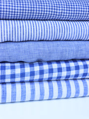 Load image into Gallery viewer, Royal Small Check | Limerick Linen Yarn Dyed | Robert Kaufman