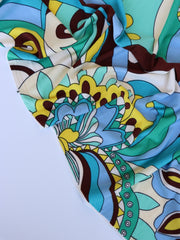 Load image into Gallery viewer, Large Retro Floral (Mint/Yellow) ITY