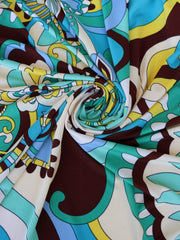 Load image into Gallery viewer, Large Retro Floral (Mint/Yellow) ITY