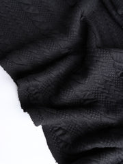 Load image into Gallery viewer, Black Cables Quilted Knit | By The Half Yard