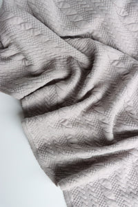 Gray Cables Quilted Knit | By The Half Yard