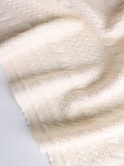 Load image into Gallery viewer, Ivory Cables Quilted Knit | By The Half Yard