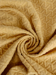 Load image into Gallery viewer, Celosia Yellow Interwoven Squares Quilted Knit | By The Half Yard