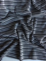 Load image into Gallery viewer, Black Broken Stripe Jacquard Knit