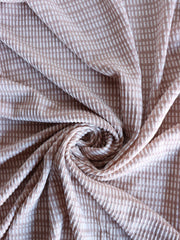 Load image into Gallery viewer, Taupe Broken Stripe Jacquard Knit
