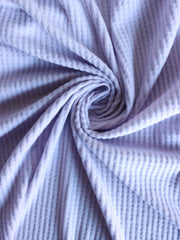 Load image into Gallery viewer, Light Lavender Brushed Waffle Sweater Knit