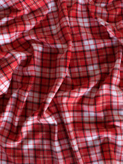 Load image into Gallery viewer, Red Mini Plaid French Terry