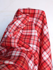 Load image into Gallery viewer, Red Mini Plaid French Terry