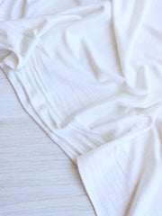 Load image into Gallery viewer, 1YD PRECUT; Ivory Rayon Spandex Slub Jersey